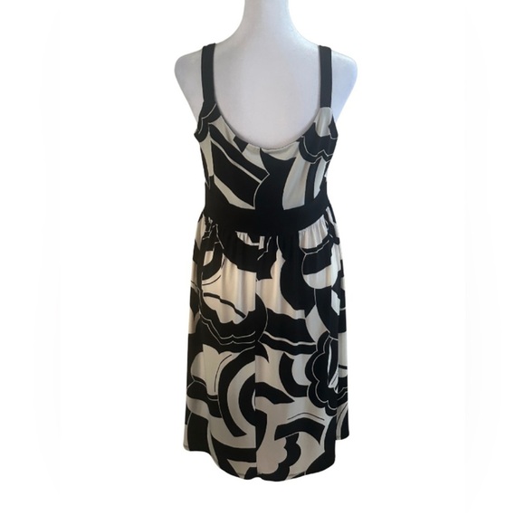 Tiana B Black & White Abstract Print Sleeveless Dress - Picture 2 of 3